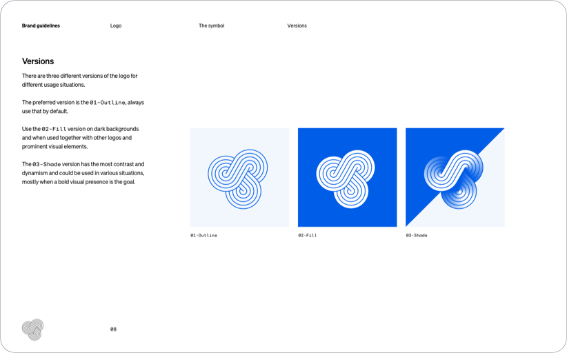 Kodesage brand - Logo versions