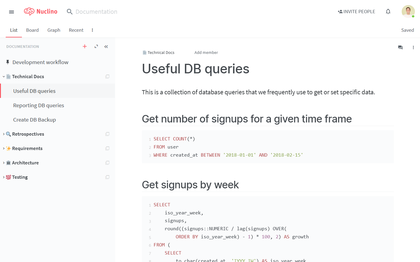 Documentation generators - Nuclino UI