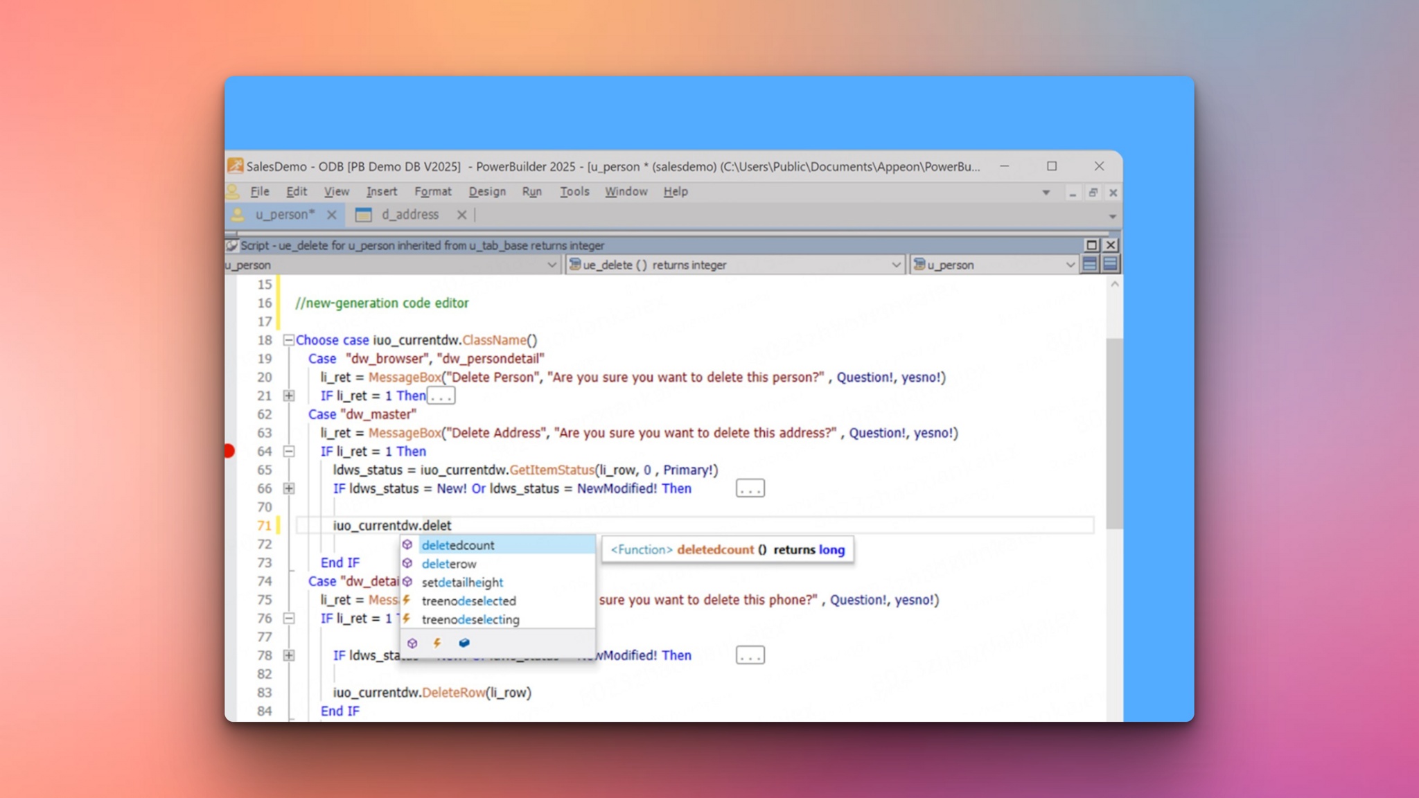 Kodesage blog - Powerbuilder modernization - Powerbuilder 2025 version