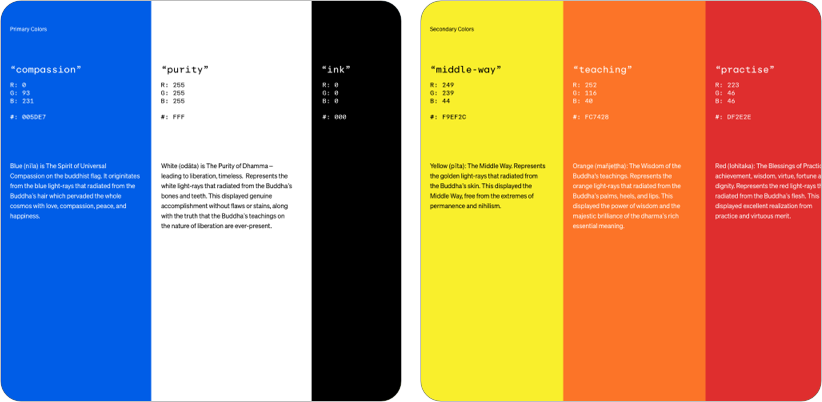 Kodesage brand - Color palettes 