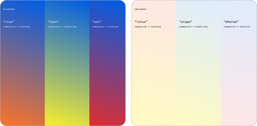 Kodesage brand-Light color palettes