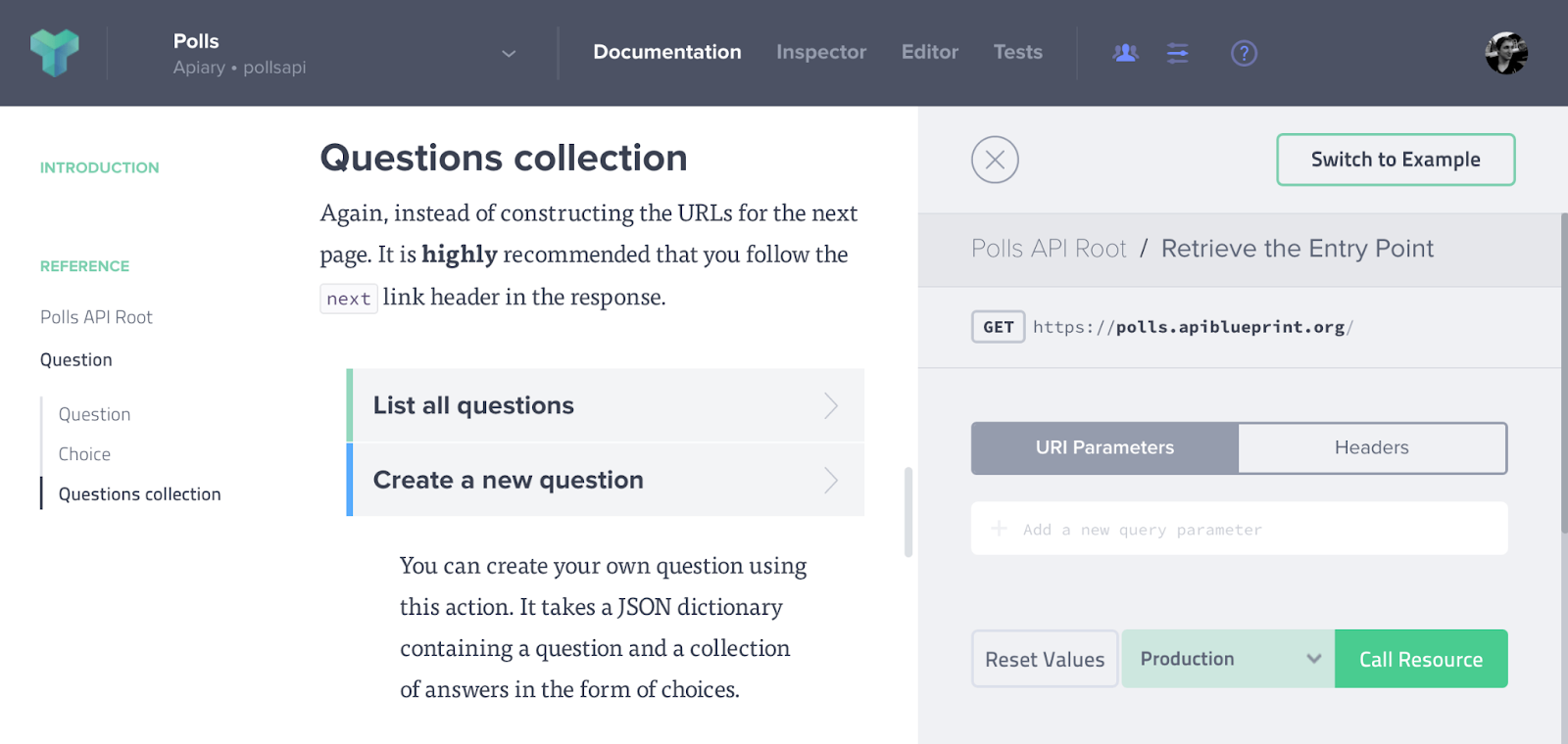 9 best software documentation tools - Apiary UI