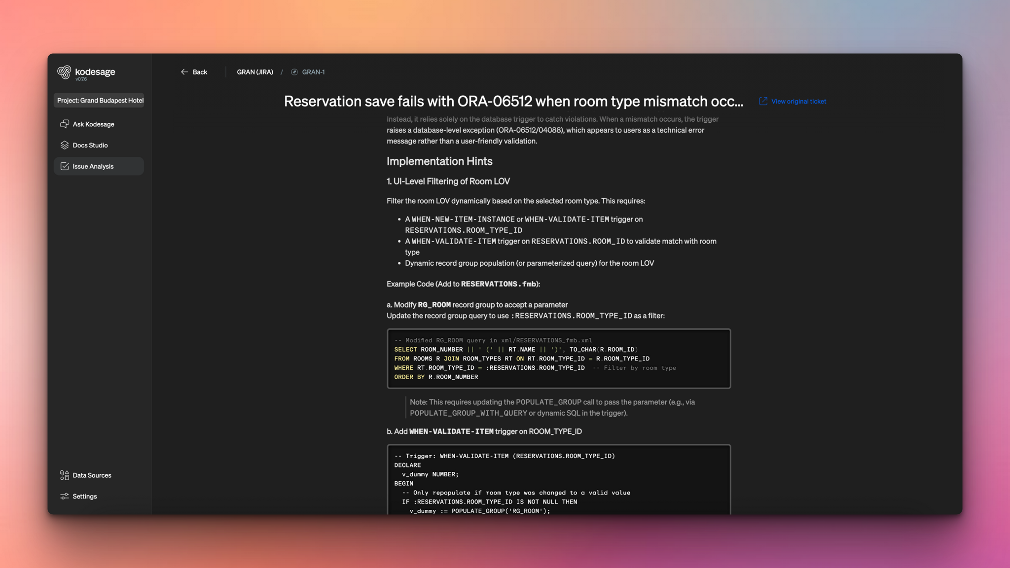 Kodesage Blog - Oracle Forms Modernization - Issue ticket analysis for Oracle Forms