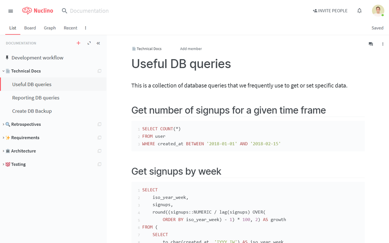 Documentation generators - Nuclino UI