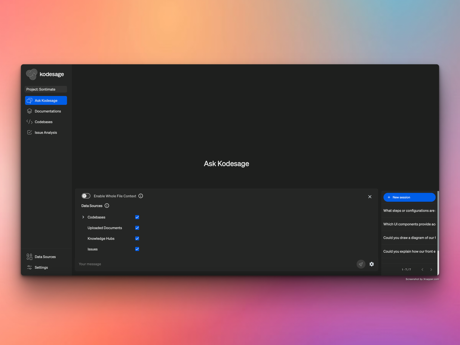 Kodesage Features - Ask Kodesage