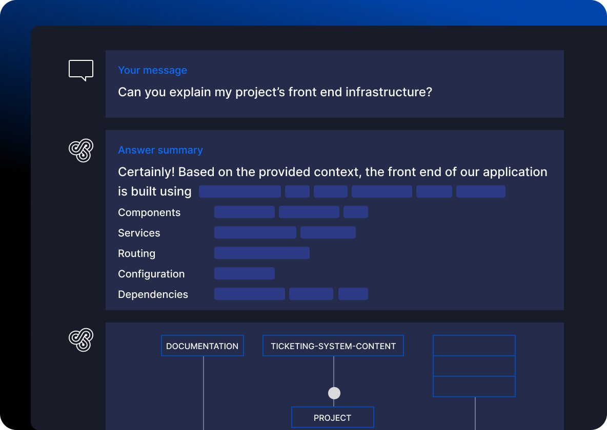 Kodesage uses a proprietary knowledge graph and language specific parsing that improves LLM performance for navigating complex legacy projects.