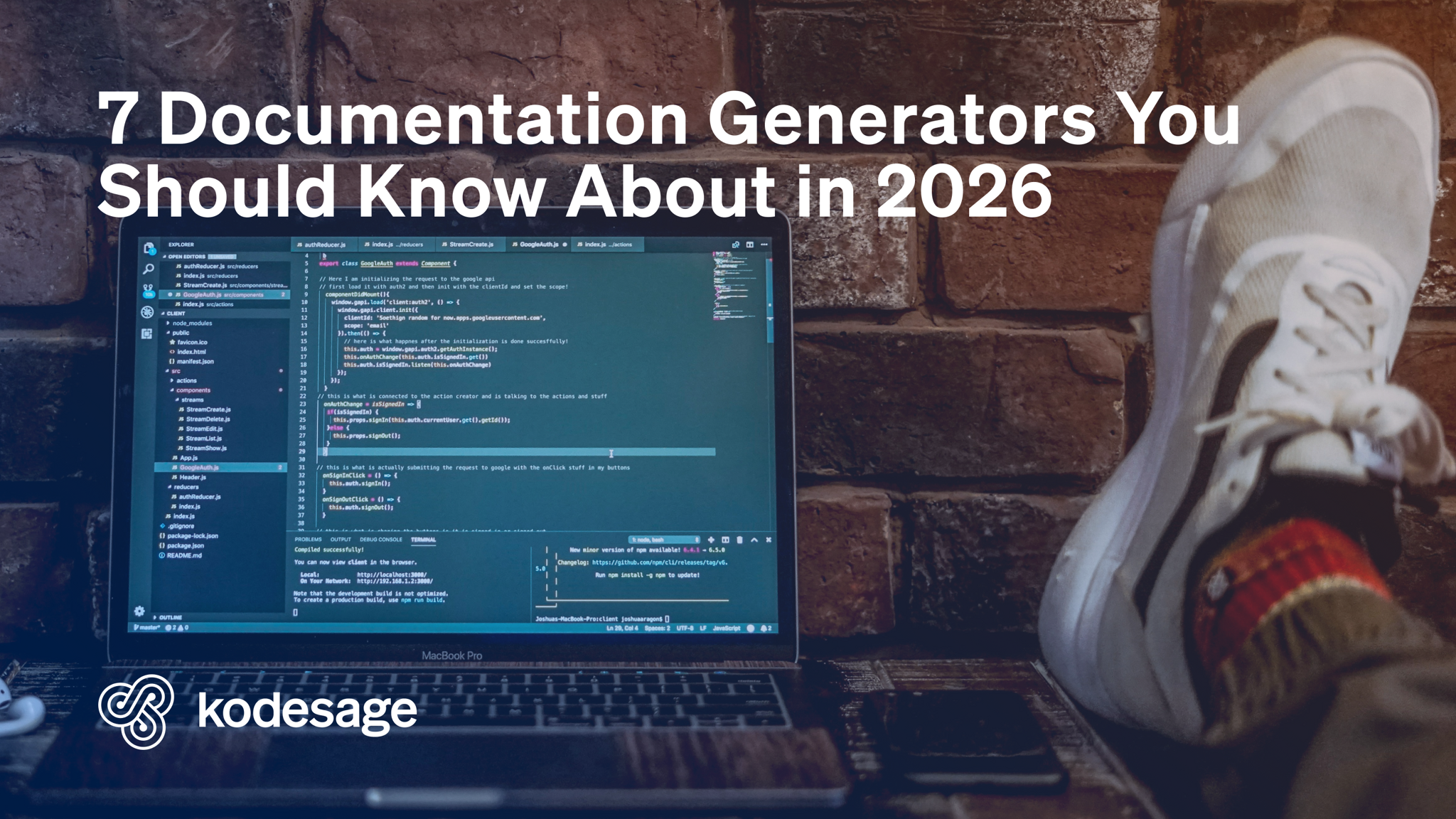 Kodesage blog - 7 Documentation Generators Hero Image